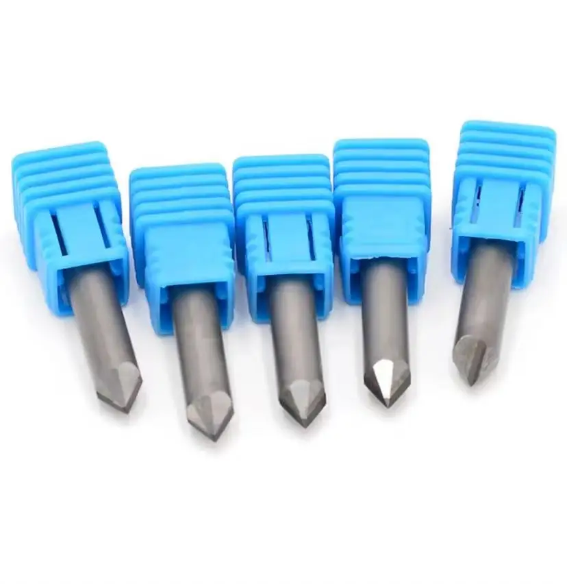 New Style CNC Diamond 6mm 10mm Engraving Tools 120 Degrees PCD V Stone Carving Bit for Stone Granite Marble