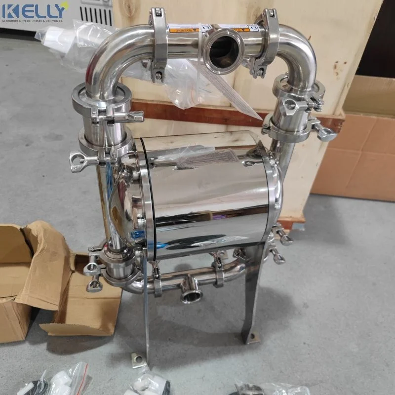 Food Grade Stainless Steel 304 316L Pneumatic Air Diaphragm Pump Sanitary Liquid Transfer Pump for Paste