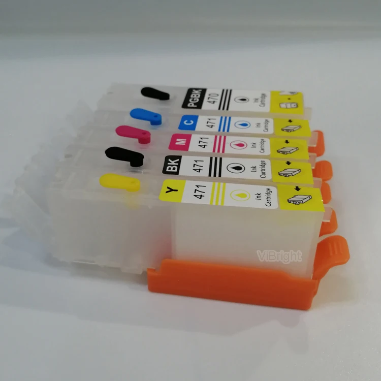 PGI470 471Refillable Ink Cartridge For Canon MG6840/ MG5740 Printer with ARC Auto Reset chip  ink cartridge wholesale