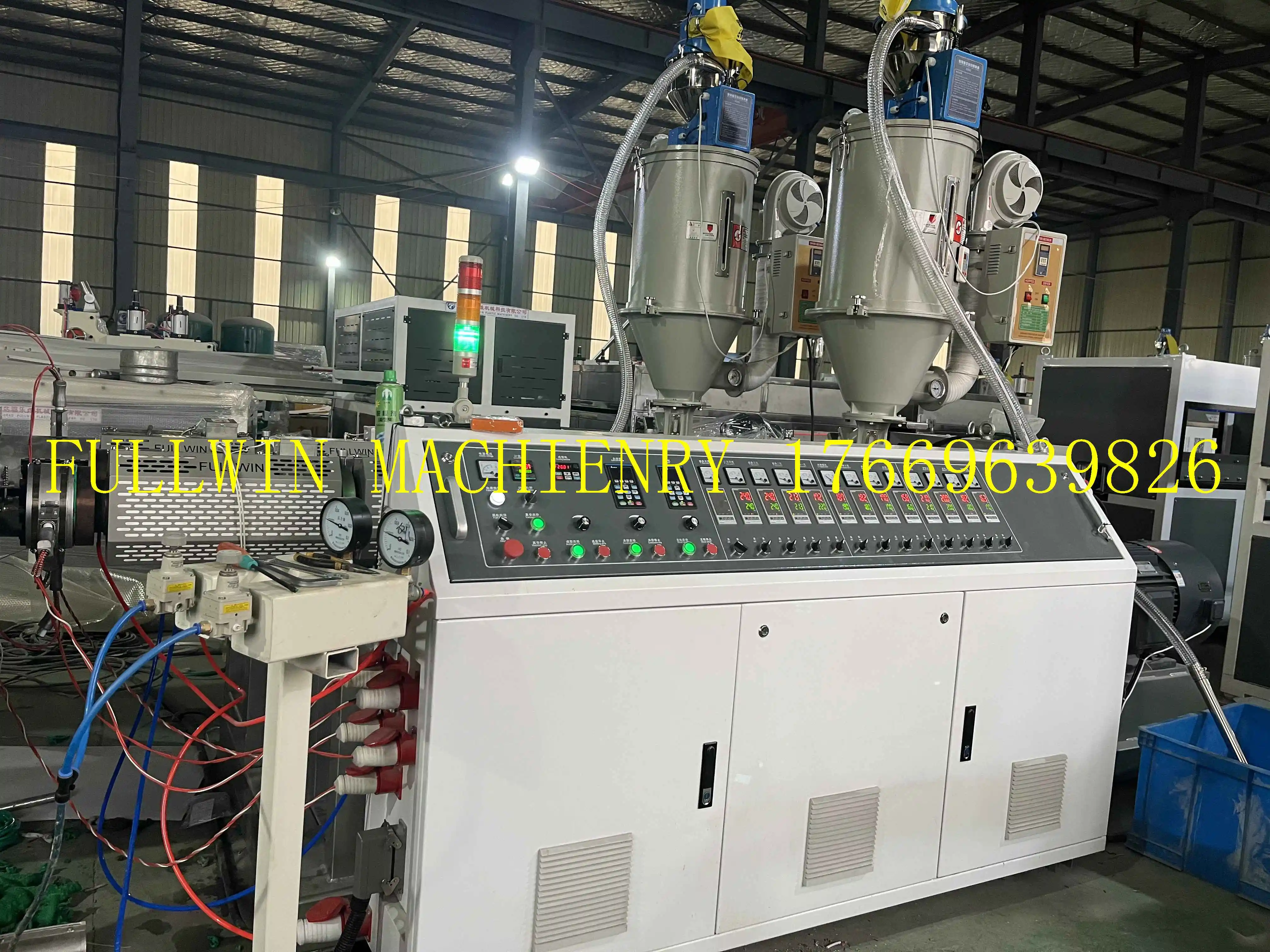 Factory direct supply high quality water drainage system pvc double corrugated pipe production line plastic extruder machinery