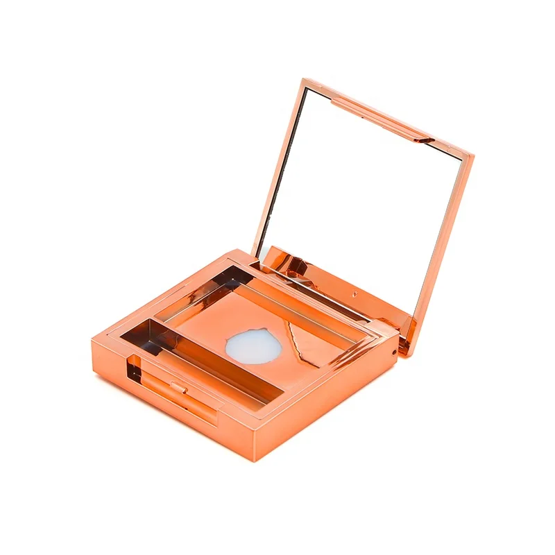 Square Flap Empty Eyeshadow Palette Plastic Cosmetic Blush Concealer Eyeshadow Empty Palette Case