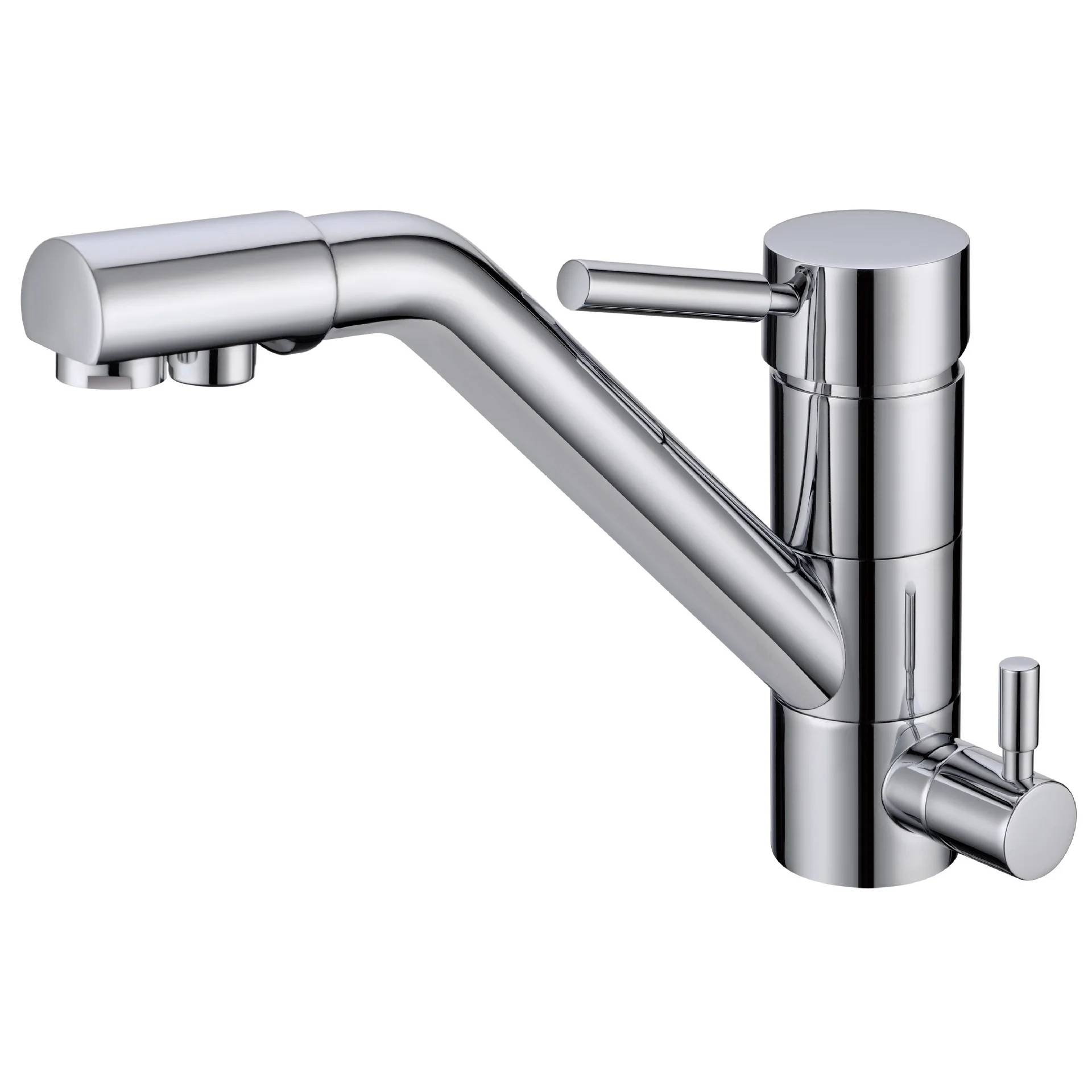 Kitchen Filter Faucet Deck Mounted Black Kitchen Mixer 360 Rotate Drinking Sink Tap Water Purification Tap Crane For Kitchen