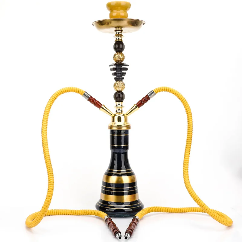 Russian Gold Medium Size Shisha Hookah High-grade Water Pipe Portable Hookah