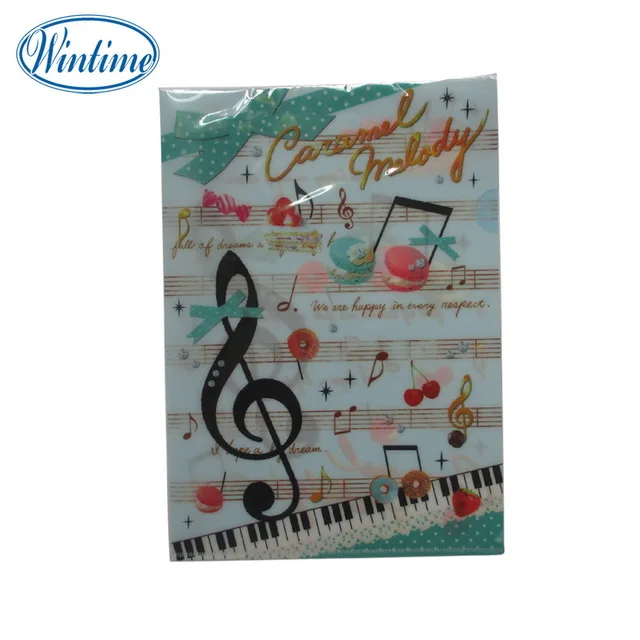 Папка из твердого пластика L-образного полипропилена размера A4