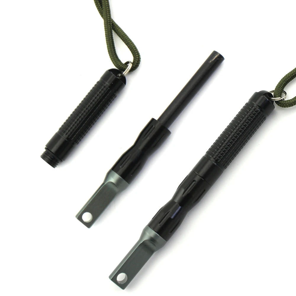Hot Sale Waterproof Portable Segmented Black Outdoor Fire Flint