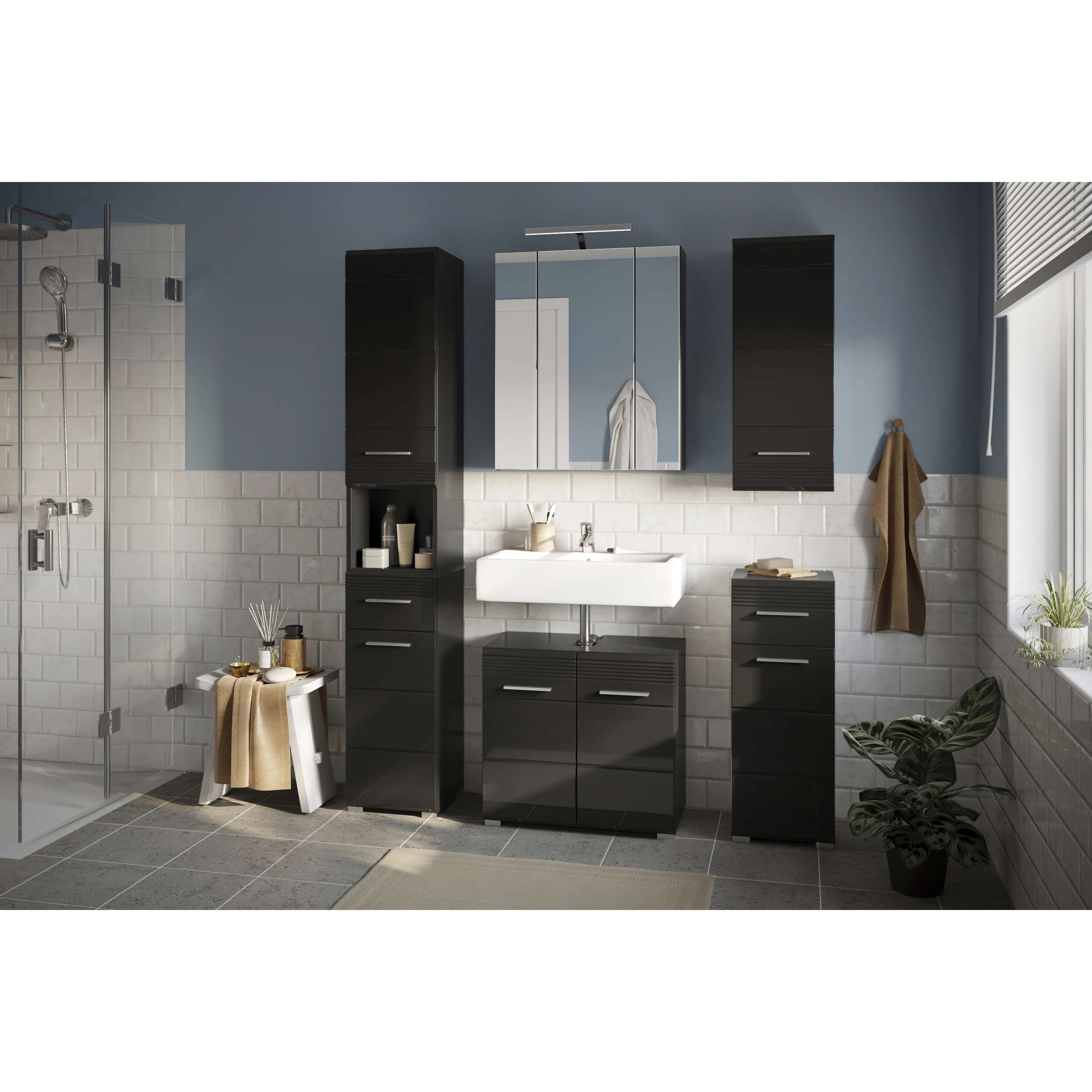 Bathroom Furniture Vanity Cabinet Sink German Design X18B5B01
