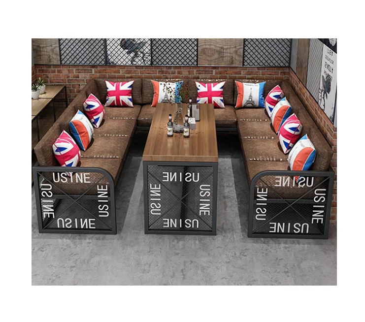 Hot sale U shape custom elegant night club booth sofa