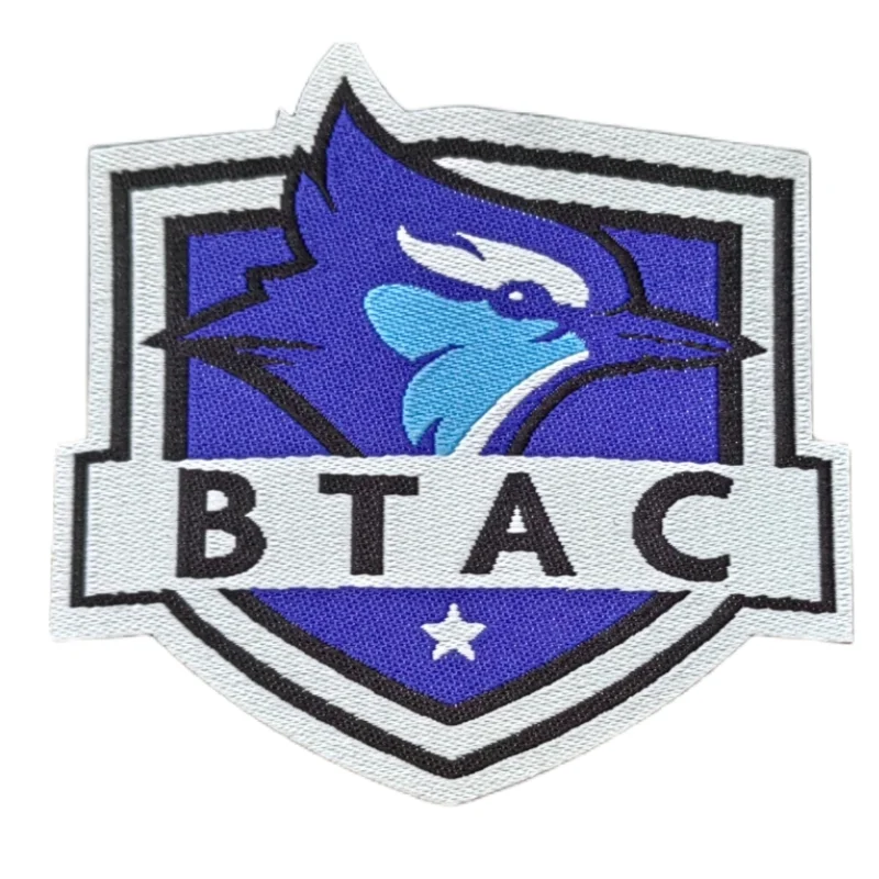 Custom LOGO Embroidery Patch Woven Factory Direct Supply Organic Cotton Fabric Tag Clothing Labels Woven Label for Apparel