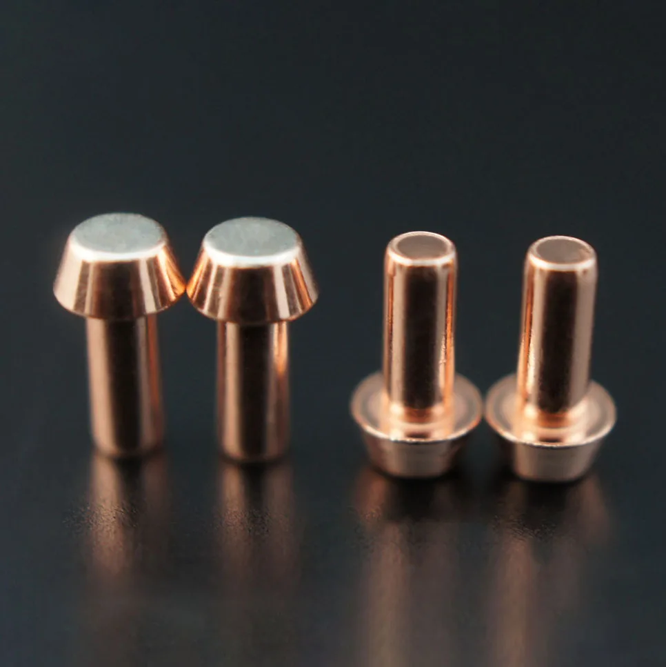 electrical bimetal rivet contact metal silver copper rivet contact