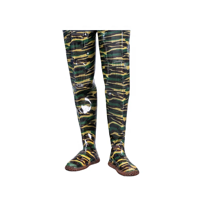 Green Waterproof Camouflage Integrated Planting Fishing Farm Jungle Adventure Boots Rice Paddy Boots