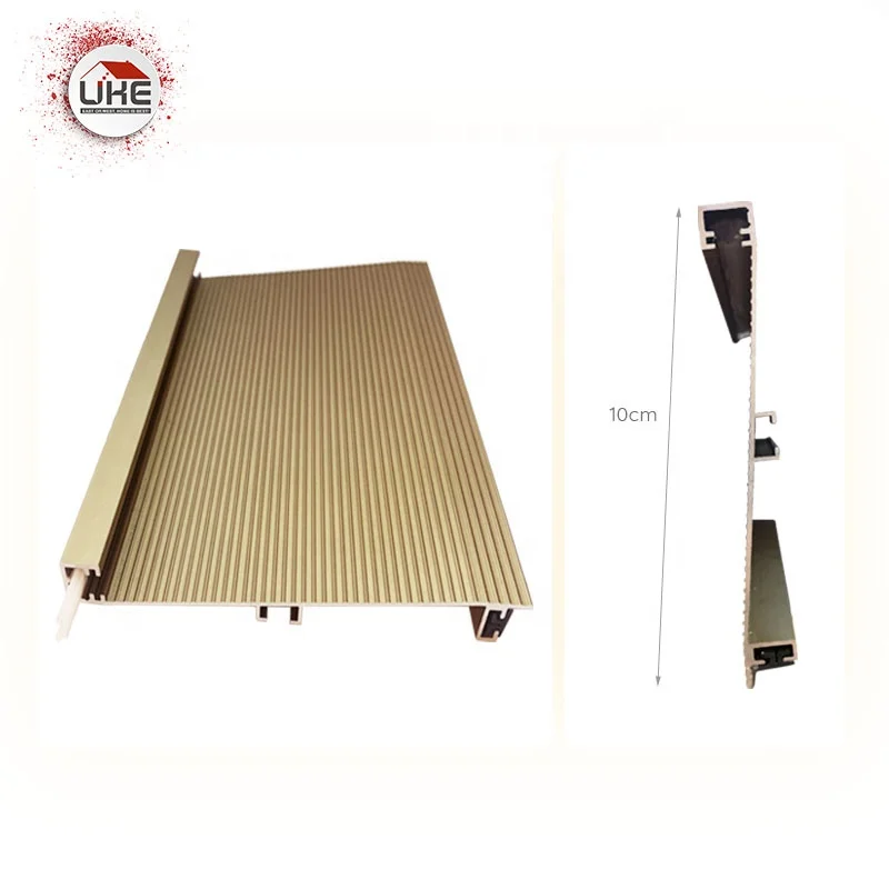 LED Skirting Board Aluminum Kitchen Cabinet Wall Baseboard Accessories Floor Decorative Profile