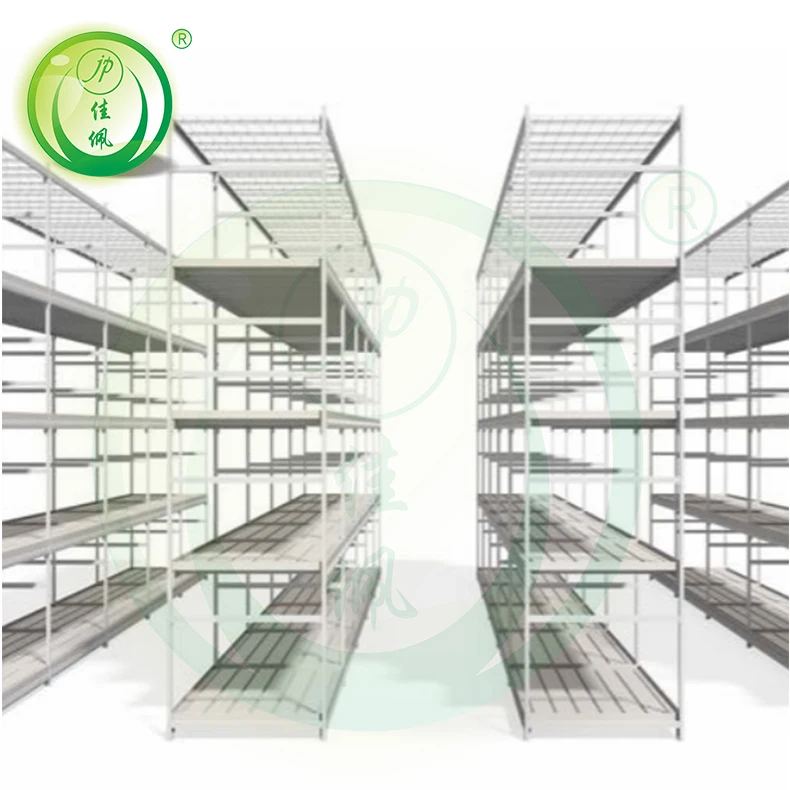 Mobile Indoor Growing Mushroom Rack  Multi Layers Vertical Farming Mushroom Shelves with Irrigation System