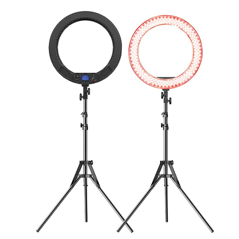 Pixel R60C Led wheel ring light stand selfie led ring light with phone holders led ring lamp for video youtube