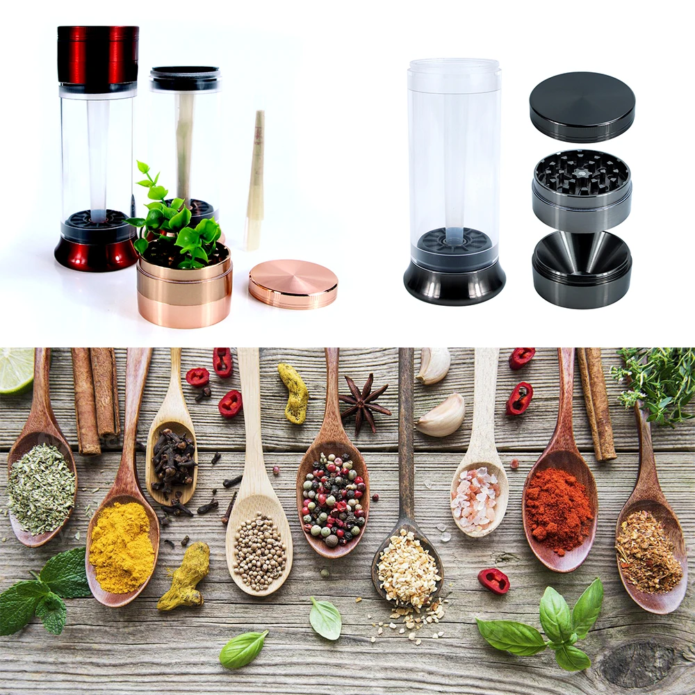 BEYOU Custom Diameter 50MM Black Spice Filling Machine Tobacco Filler Zinc Alloy multifunction herb Grinder