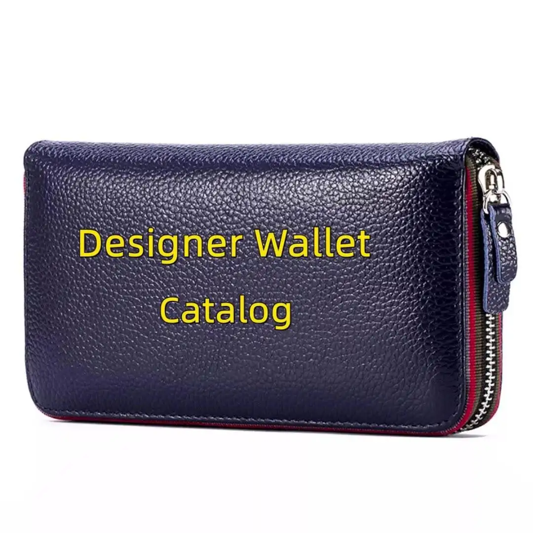 2023 New Designer Looking for my product Long slender women fashion cardholders plush leather wallet men ms minimalist key desig