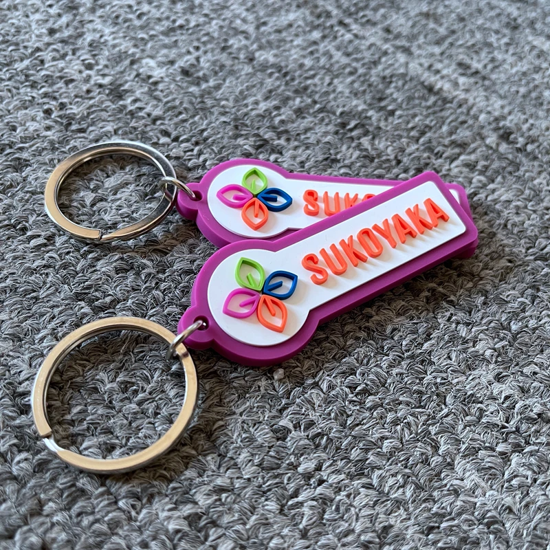 Custom made soft pvc figure branded keyholders in bulk