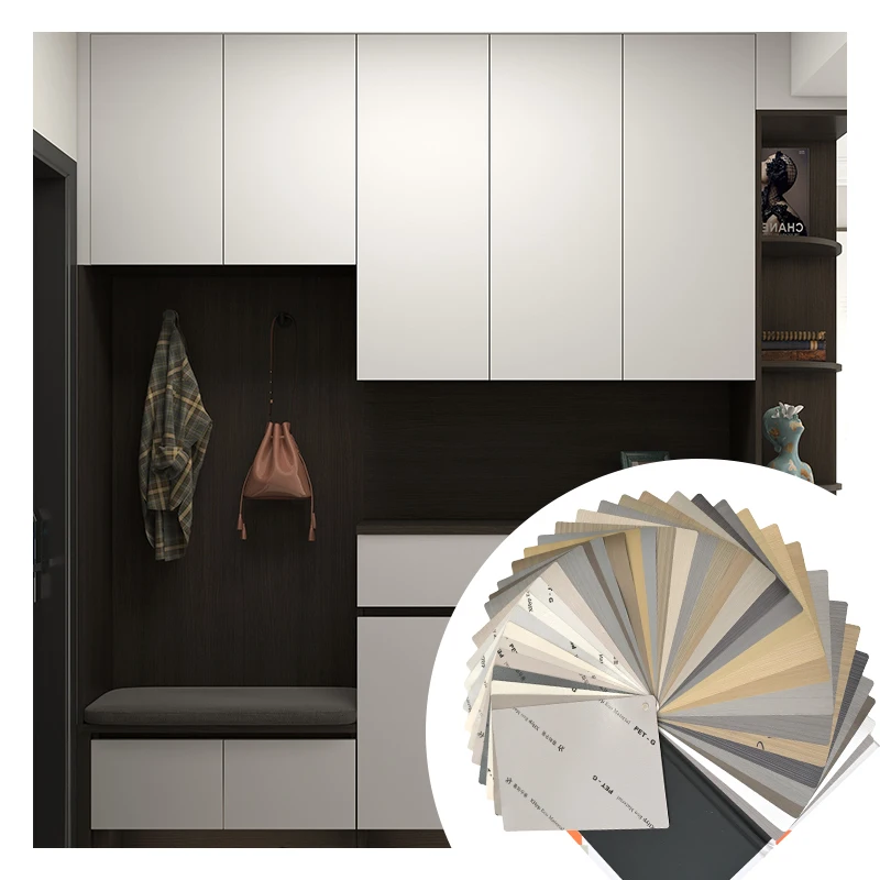 New Material Colour PETG Film Kitchen Cabinets Flexible Board For Decoration