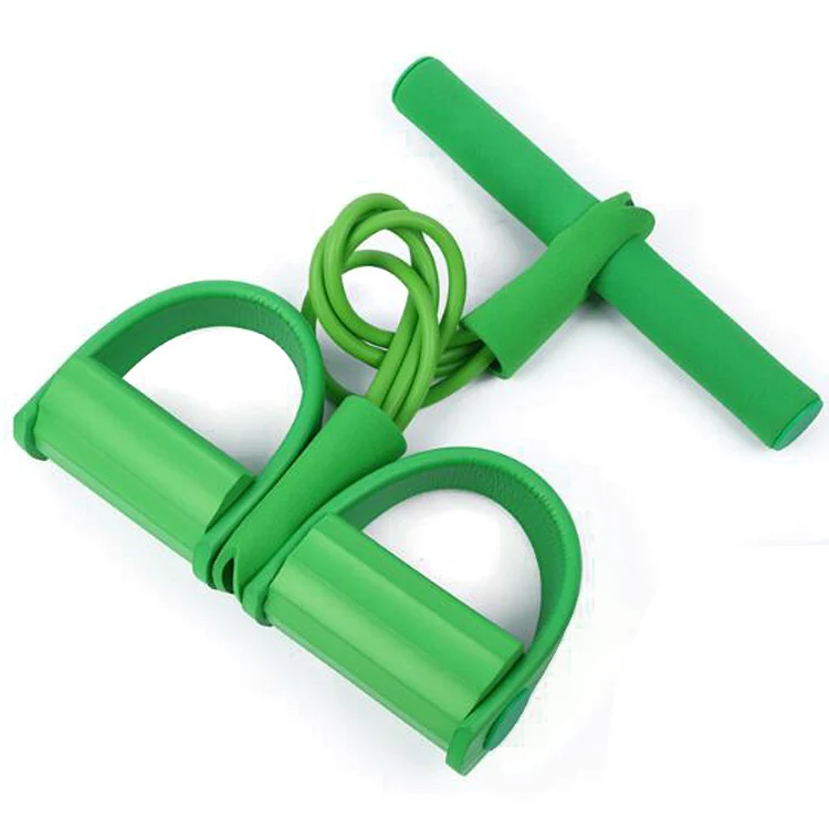 
Portable 4 Tubes Elastic Resistance Bands Latex Pedal Exerciser Sit-up Pull Rope Expander Mini Indoor Home Gym 