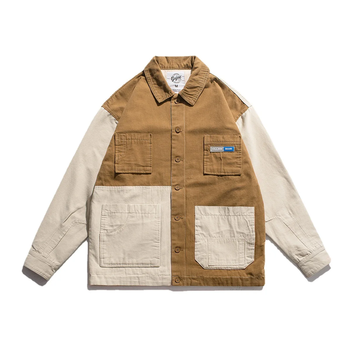 
Japan Style High quality Vintage street fashion men jackets and coats 2021 pocket patchwork men fashion jackets touring jacket 