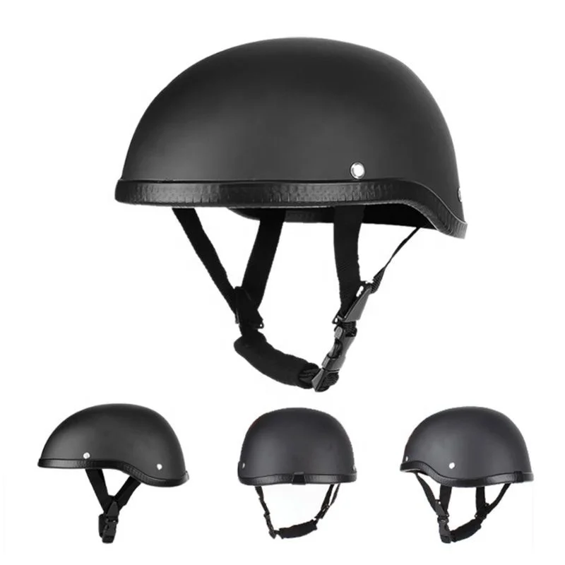 Summer Vintage Motorcycle Riding Half Helmet Open Face Windproof Unisex Simple Design Motorbike Chopper Biker Pilot