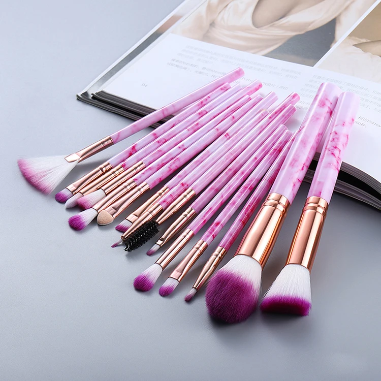 Рос набор кистей для макияжа из розового золота Rose Gold Pro все розовых золотистых