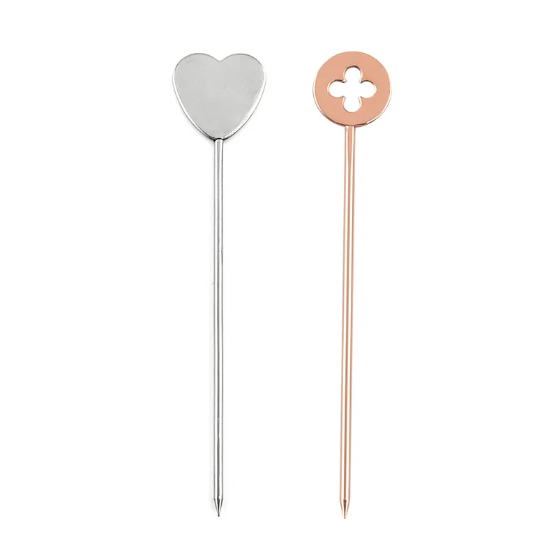 FSE Metal Stir Sticks Stainless Steel Swizzle Sticks Metal Drink Stirrer