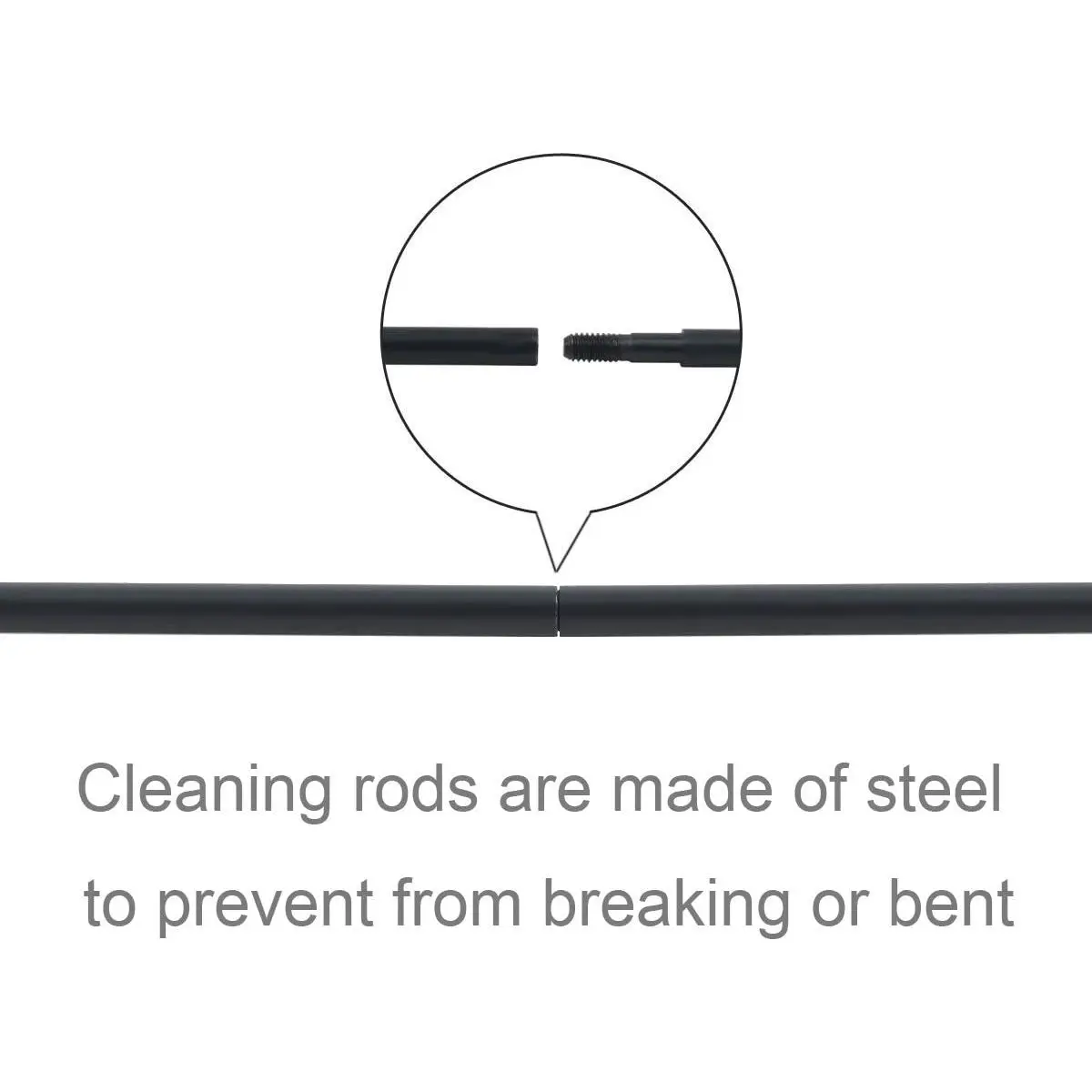 11 PCS .22 Cal Gun Cleaning Brush Portable Pouch Gun Cleaning Kit with Empty Oil Bottle