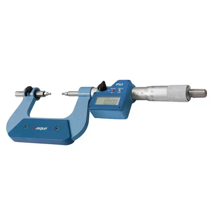 Высокоточный 0-25 мм 25-50 мм 50-75 мм 75-100 мм сменный шарик цифровой зубчатый микрометр измерительный инструмент Dasqua