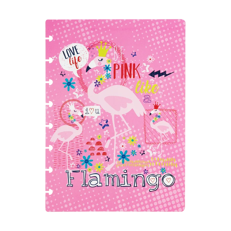 Custom disc  bound mushroom planner  hard cover notebook cover and daily planner laminated notebook cover