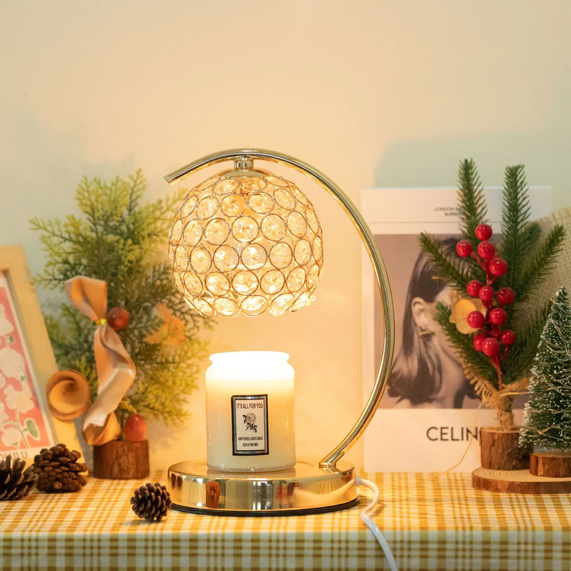 Electric Aroma Wax Melt Warmer Aromatherapy Melting Candle Lamp melting wax table lights