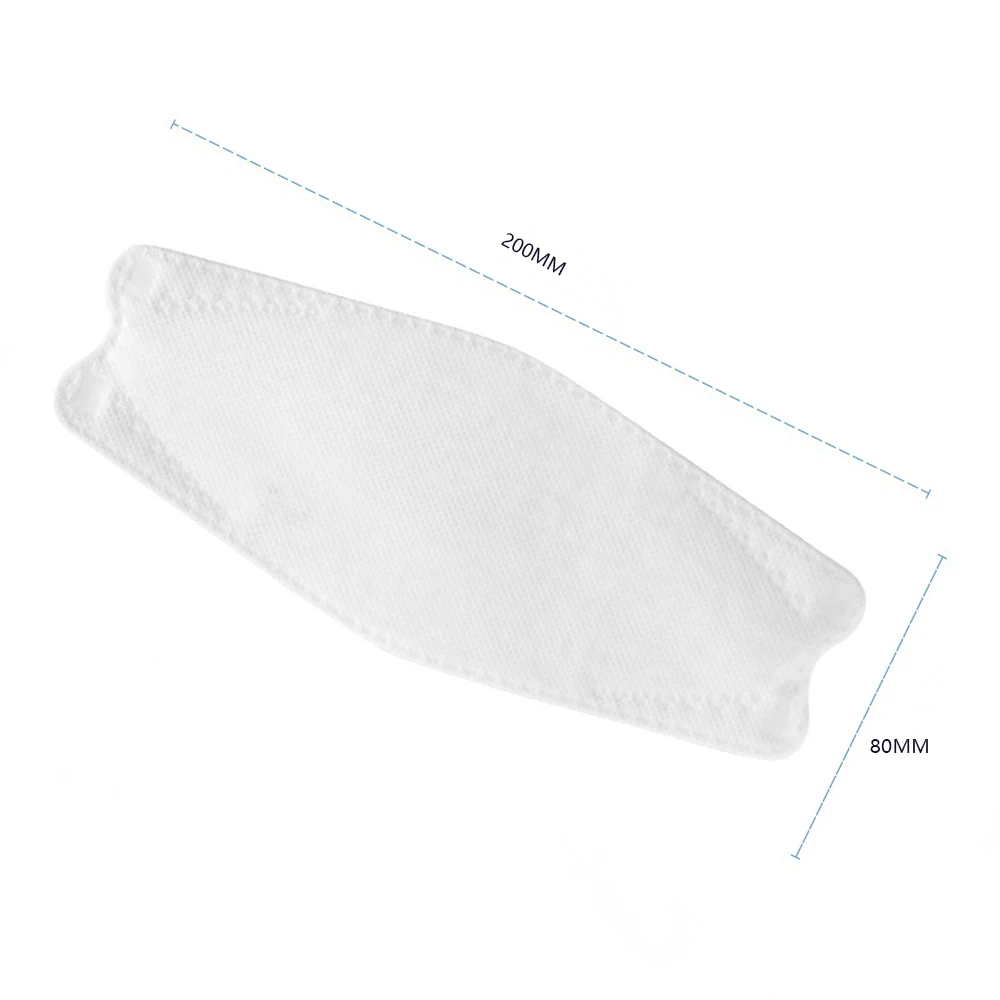 K95China Customized Disposable Non Woven 4ply Head Loop fish Mask plain white