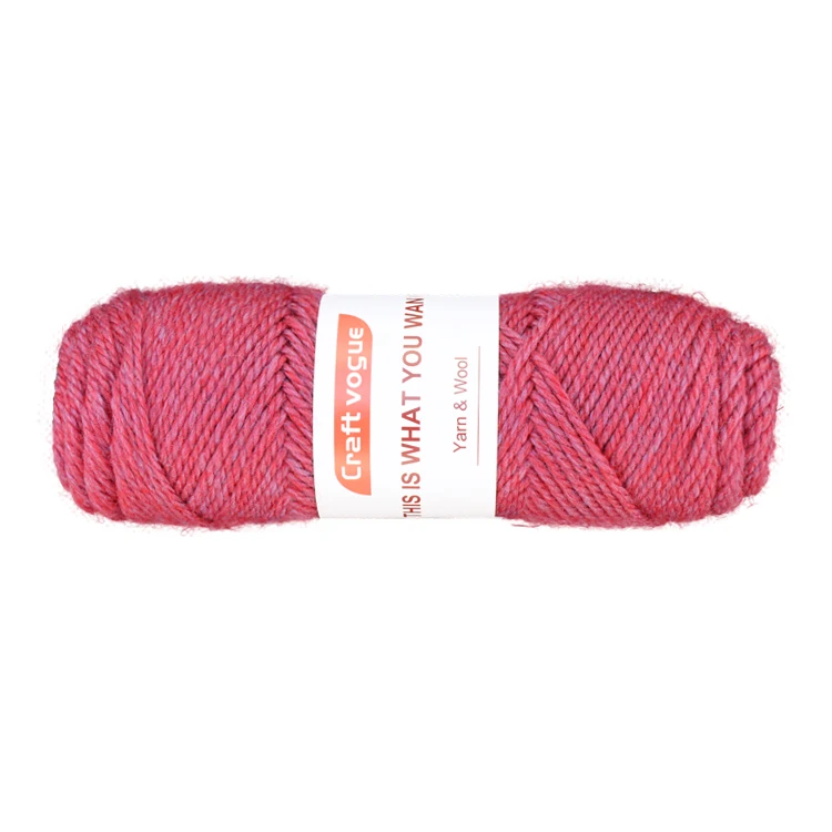 Craft Vogue 100g wool yarns  long  wholesale 3ply Skin friendly soft wool yarn for knitting
