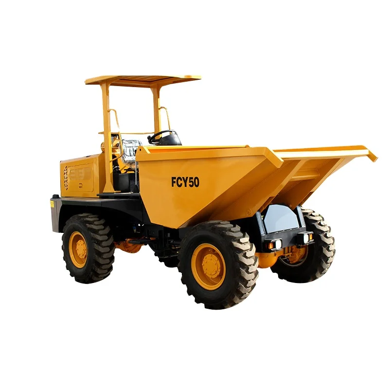 YISHAN MACHINE 5ton FCY50 4X4 hydraulic china small dump truck