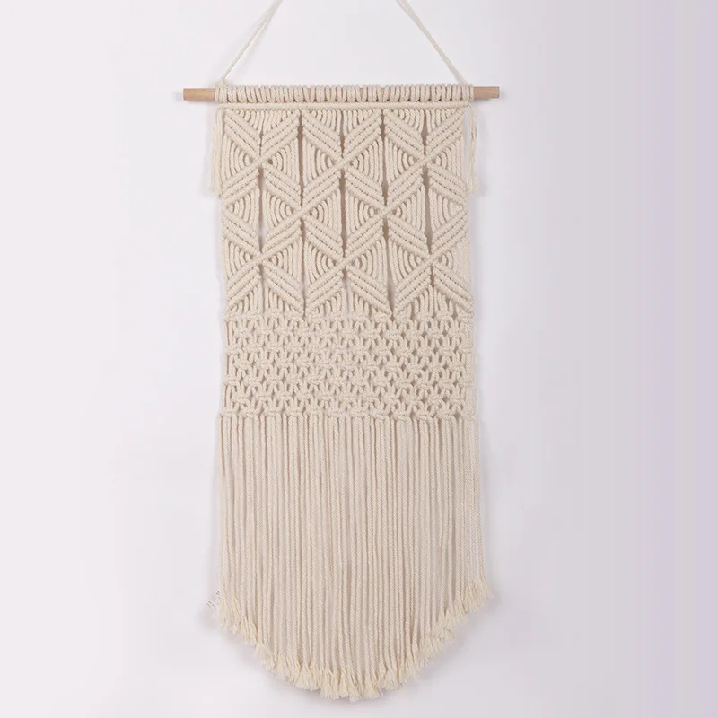 Bohemian Morocco Boho Handmade Woven Muslim Wall Hanging Tapestries Apartment Home Decor Macrame Tassel Tapestry