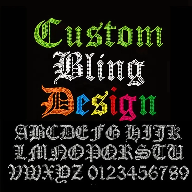 Hotfix горный хрусталь переводной логотип на заказ переводное железо теплопередачу дизайн мотив утюг футболке