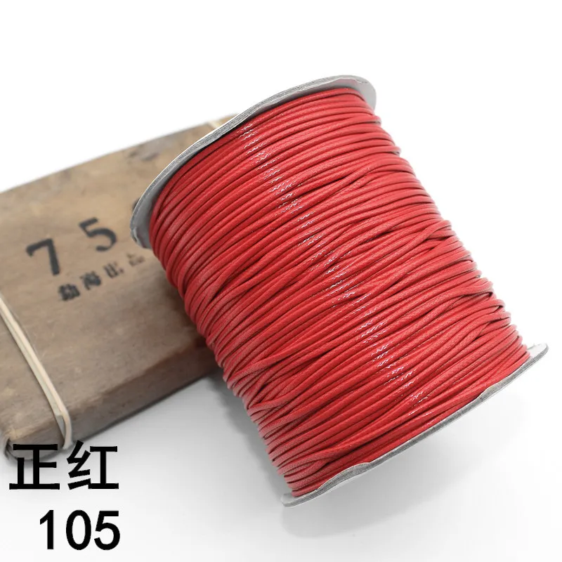 wholesale cheap factory directly 38 colors multi sizes polyester braided waxed rope cord for DIY macrame jewelry making threads