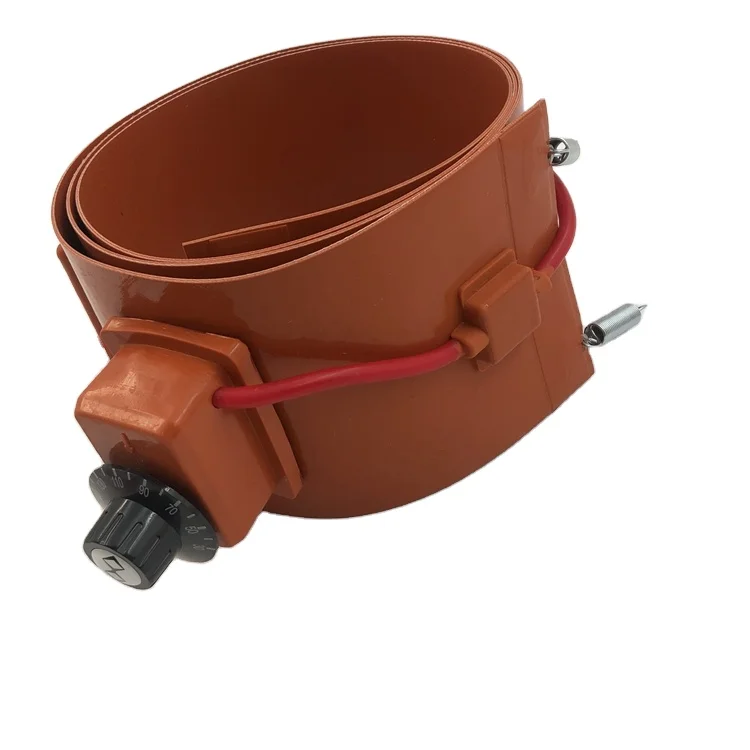 Electric Flexible Rubber Pad Digital Electric Flexible Oil Drum Heater Silicone Rubber Heating Pad