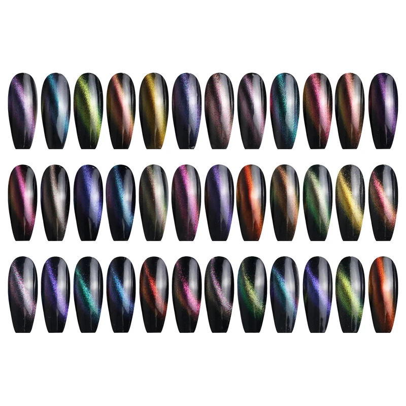 Factory wholesale private label custom logo uv nail polish salon luxury cat eye gel polish