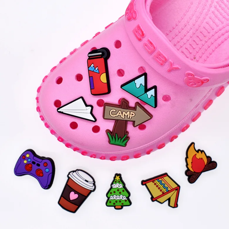 
Hellosport Accessories For Croc Shoe Croc Desinger Charms Furry Croc Clogs Slippers 