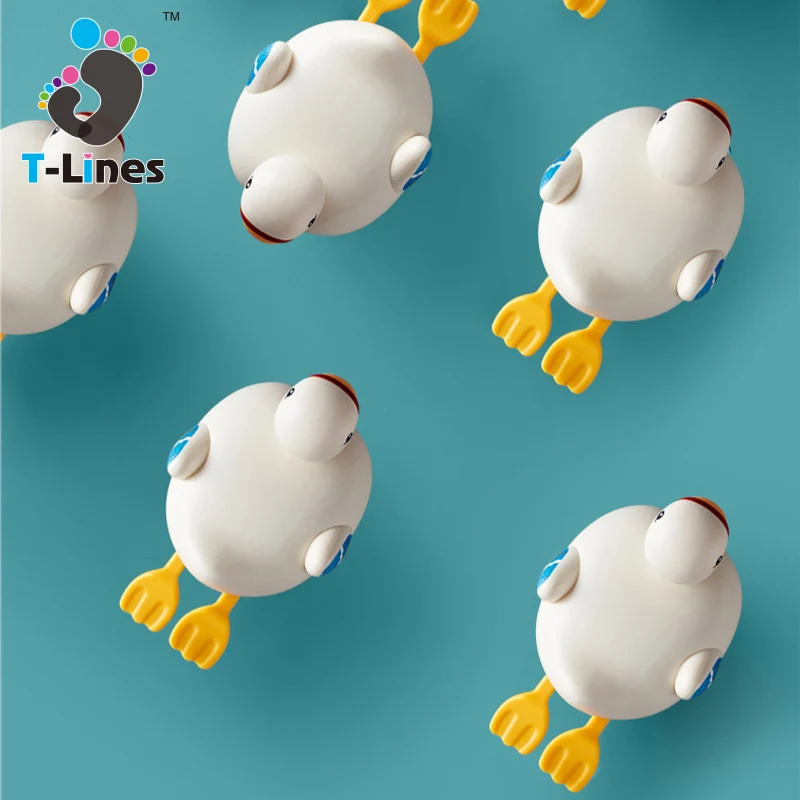New arrival baby bath animal cute wind up goose bathing time play water bathroom toys for kids