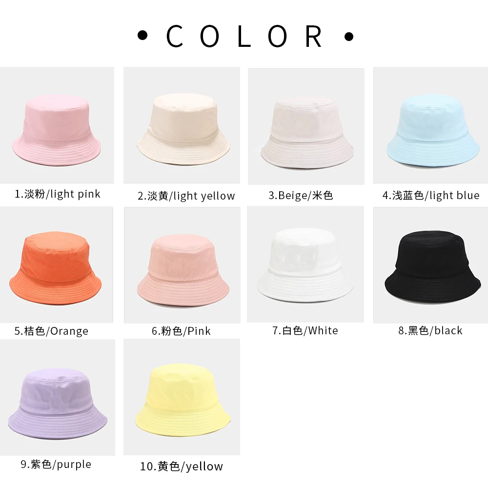 bucket hats bulk wholesale custom logo hat 48 Color  2021 New fashion designer cotton material tie dye colorful bucket hat