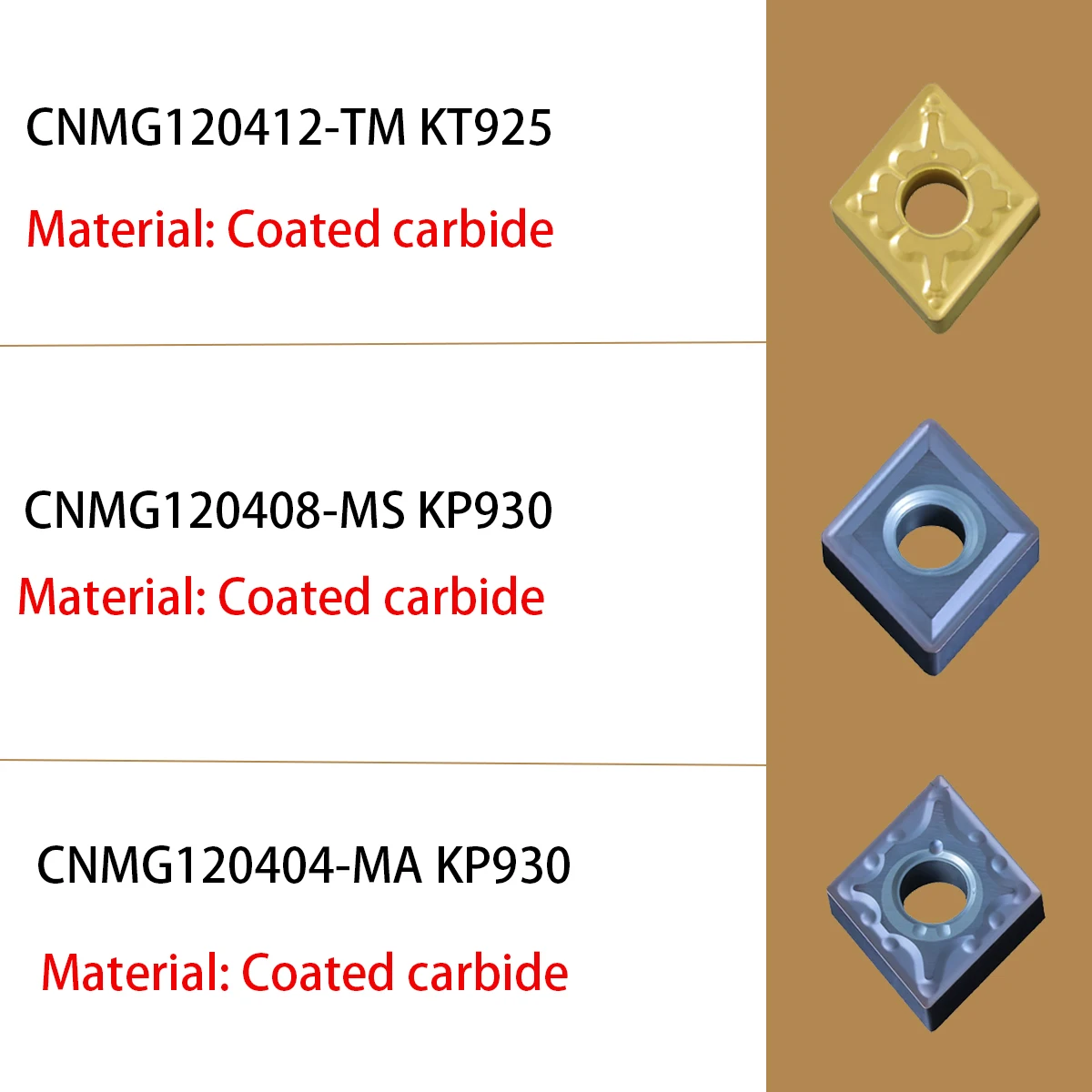 Turning tool CNMG 12 120404 MS US35 Coated Carbide High Quality turning tool  CNC lathe machine  for CNMG insert turning tool