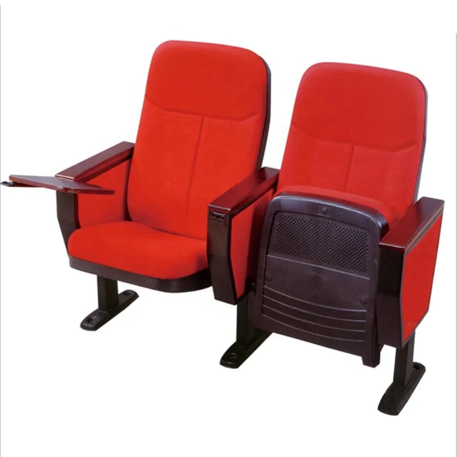High School Lecture Hall Chairs for Church Auditorium Fixed Leg Theater Seat Parts Standard Size Seminar Room Chair Furniture