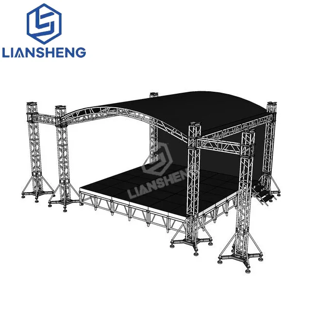 New Design Top Quality Silver Color Truss Aluminum Alloy Truss Stage for Events