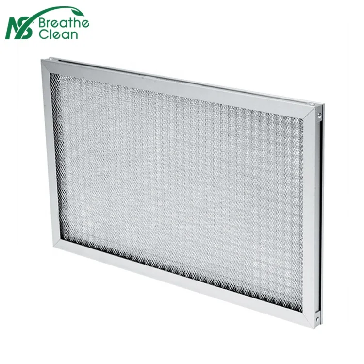 
Industrial Washable Synthetic Fiber Pre Metal Mesh Plate Air Filter 