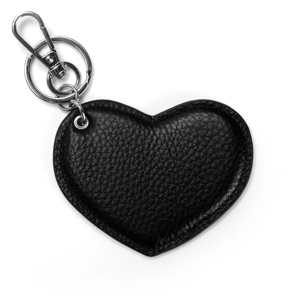 Creative Luxury Heart Shaped Leather Keychain New PU with Logo for Bag Hanging Promotion Gift Rings Holder Decoration key Chain