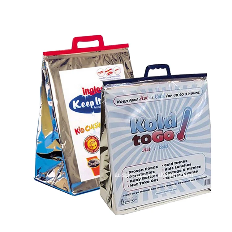 Thermal Insulated Bag Reusable Lunch Bags Hot Cold Food Storage and Carry Bags For Shipping