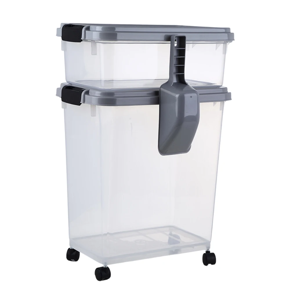 STROBIGO Pet Food Container Air Tight Pet Food Storage Jar Pet Food Bin Locking Lid