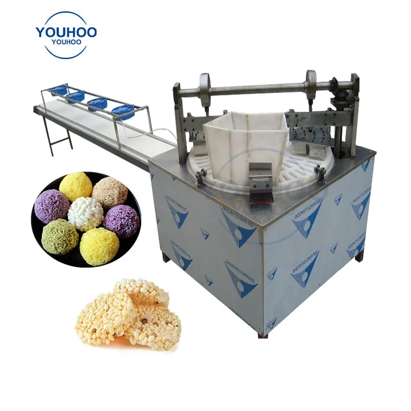 Good quality automatic cereal peanut candy bar making machine rice ball maker machine price