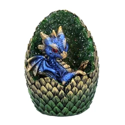 Collectible Figurines Gifts Home Decoration Baby Dragon Egg Statue 4.5Inch Resin Dragon Eggs
